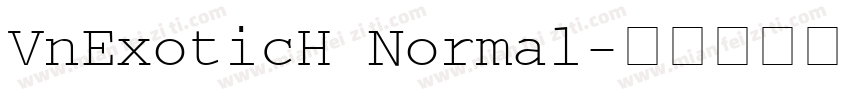 VnExoticH Normal字体转换